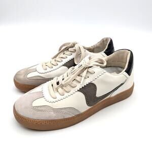 Dolce Vita Notice Lace Up Retro Sneakers Women's Ivory Multi Size US7.5 EU37.5